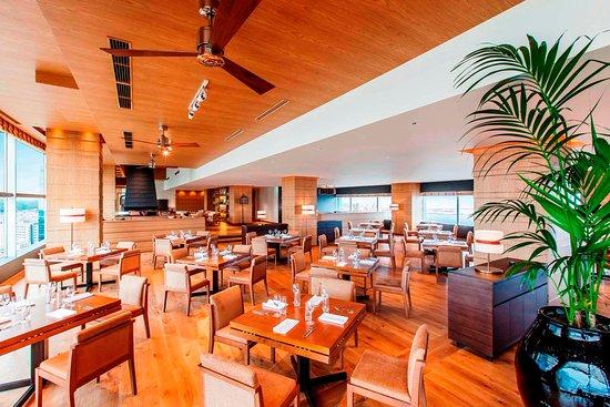 Restaurant Grill Table with Sky Bar